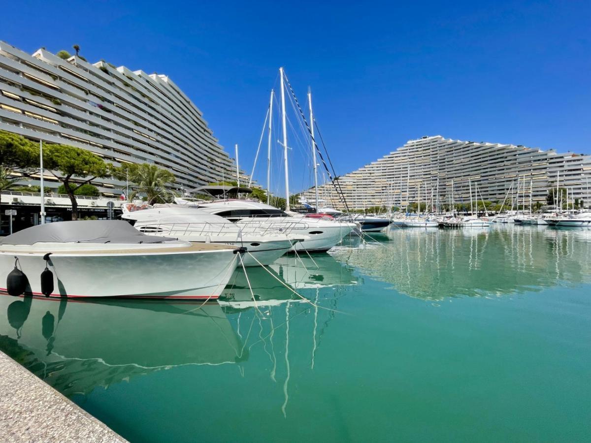 #41 Marina Riviera Bay - Marine Baie Des Anges - Studio Vue Mer Et Port Villeneuve-Loubet Exteriér fotografie